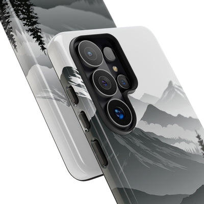 Grey Tough Phone Case for Samsung - Granite Ridge Mist