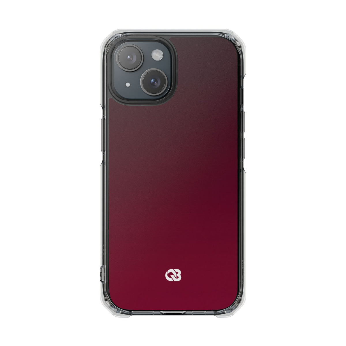 Bordeaux Spectrum · Clear Impact Magnetic Phone Case for iPhone · Red