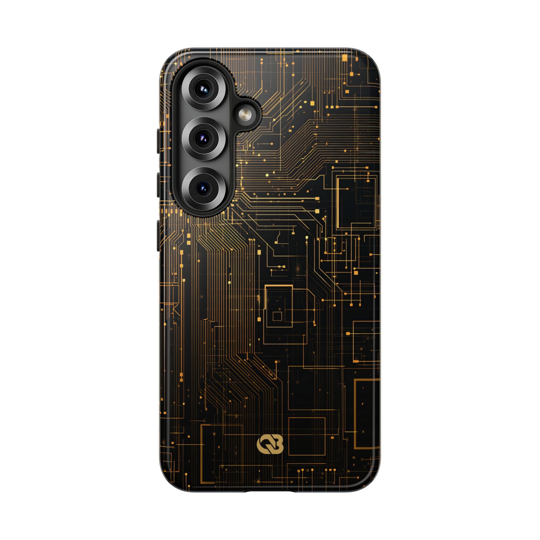 Gold Tough Phone Case for Samsung - Amber Core Mainframe