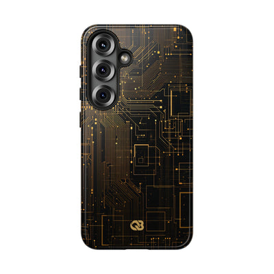 Gold Tough Phone Case for Samsung - Amber Core Mainframe