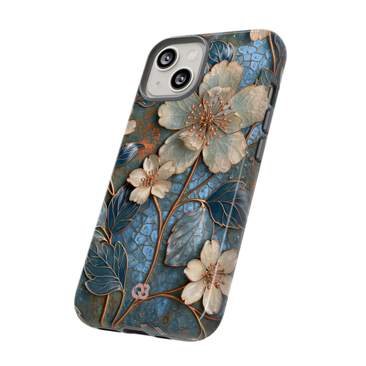 Gilded Blossom Reverie · Tough Phone Case for iPhone · Teal
