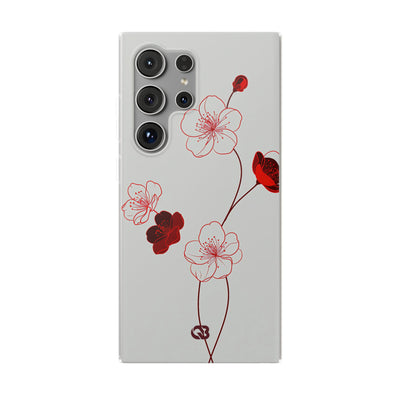 Red Lite Phone Case for Samsung - Kyoto Ember Bloom