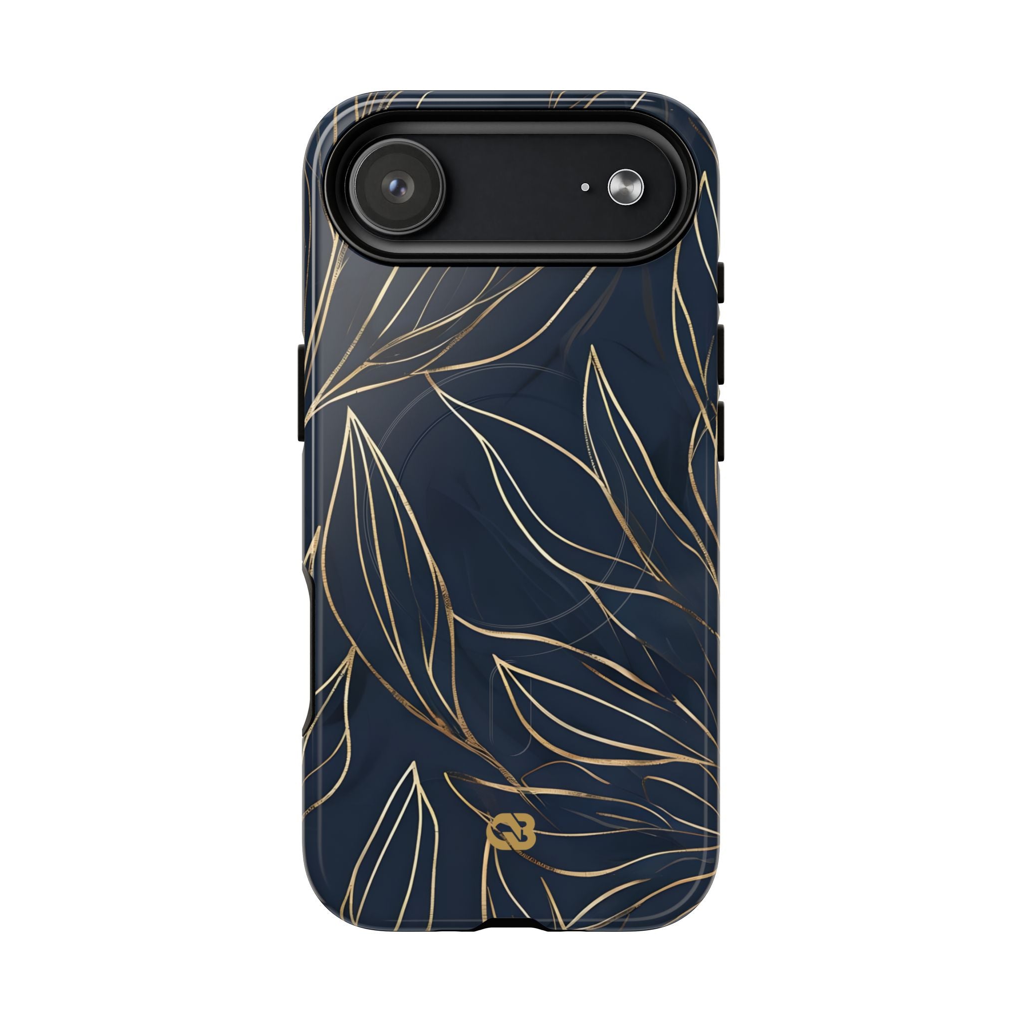 Gilded Navy Foliage · Tough+ Magsafe