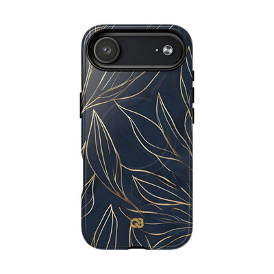 Gilded Navy Foliage · Tough+ Magsafe