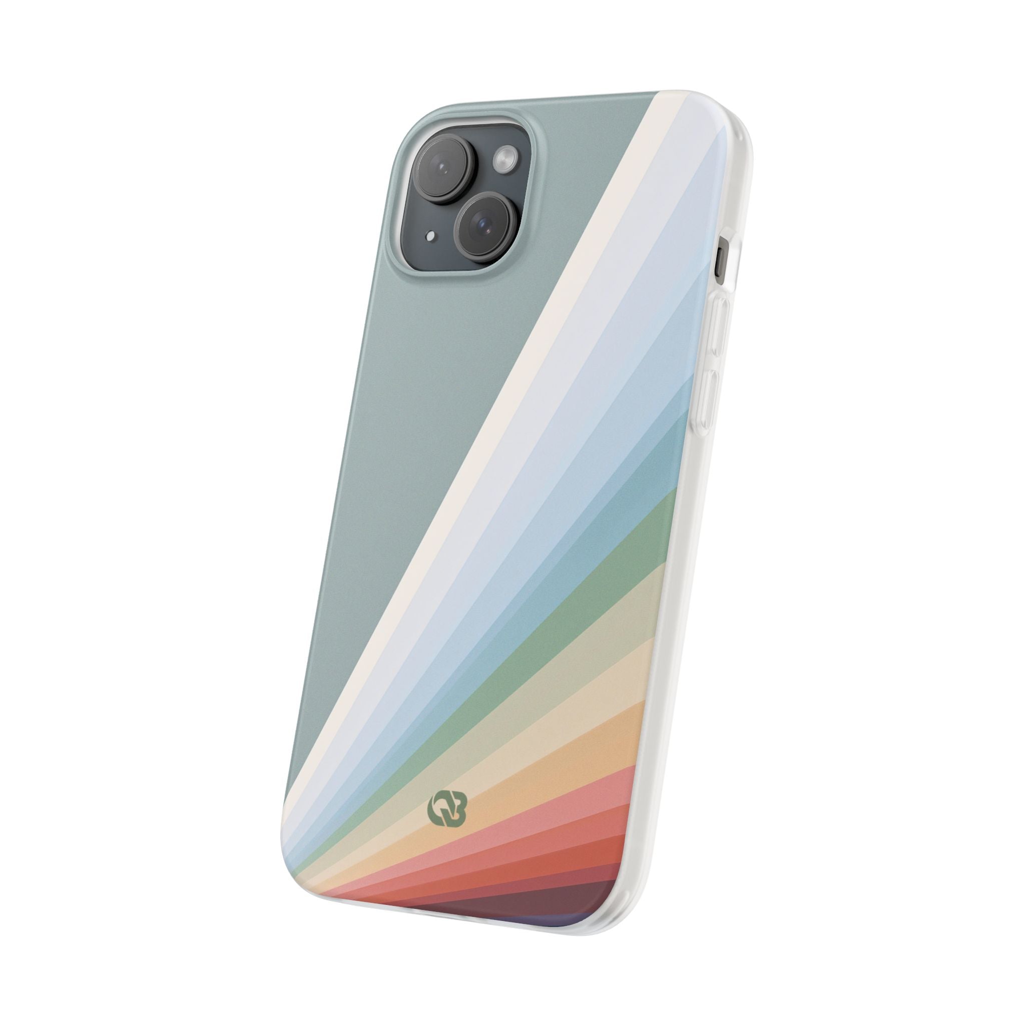 Green Lite Phone Case for iPhone - Sage Prism Beam