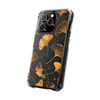 Gilded Ginkgo · Clear Impact Magnetic Phone Case for iPhone · Gold