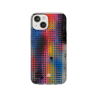Chromatic Halftone Grid · Lite Phone Case for iPhone ·  Blue