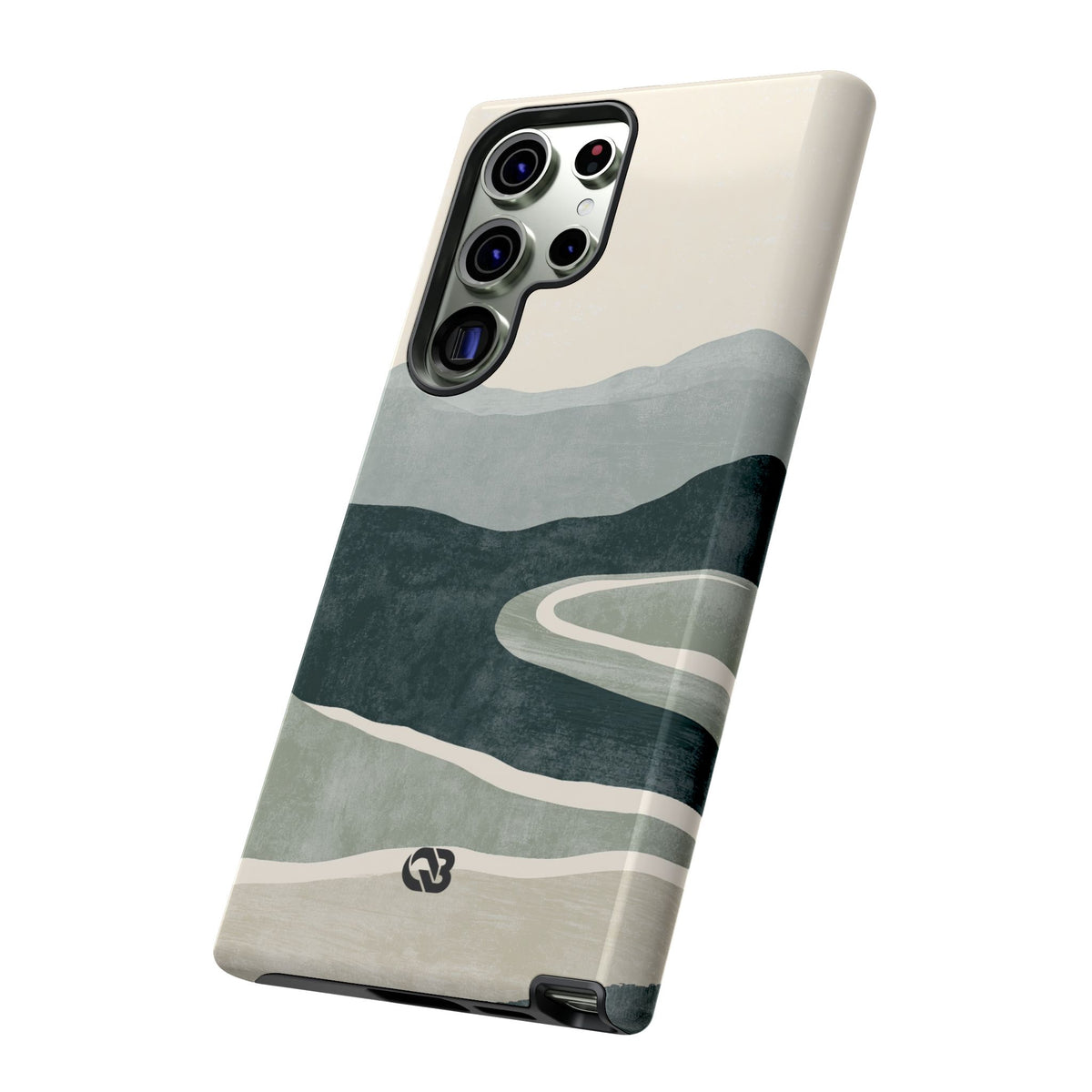 Muted Valley Vista · Tough Phone Case for Samsung · Green