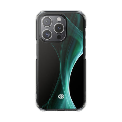 Emerald Lumen · Clear Impact Magnetic Phone Case for iPhone · Green