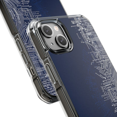 Blue Impact MagSafe Phone Case for iPhone - Cobalt Circuit Logic