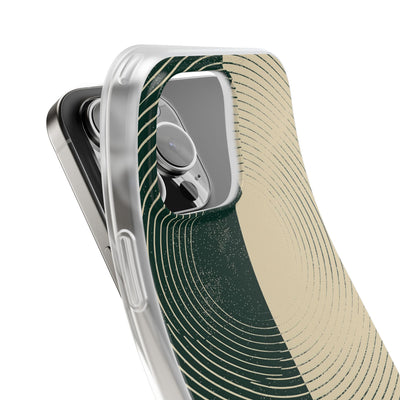 Green Lite Phone Case for iPhone - Evergreen Split Grain