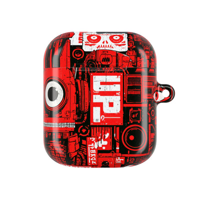 Neo Mecha Collage · Hard Case for AirPods & AirPods Pro · Red