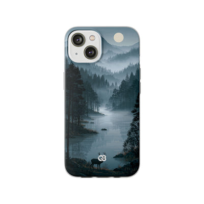 Silent Nordic Fjord · Lite Phone Case for iPhone ·  Blue