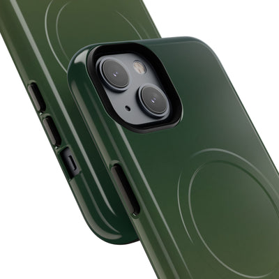 Green Tough 2.0 Magsafe Phone Case for iPhone - Shadow Moss Grain