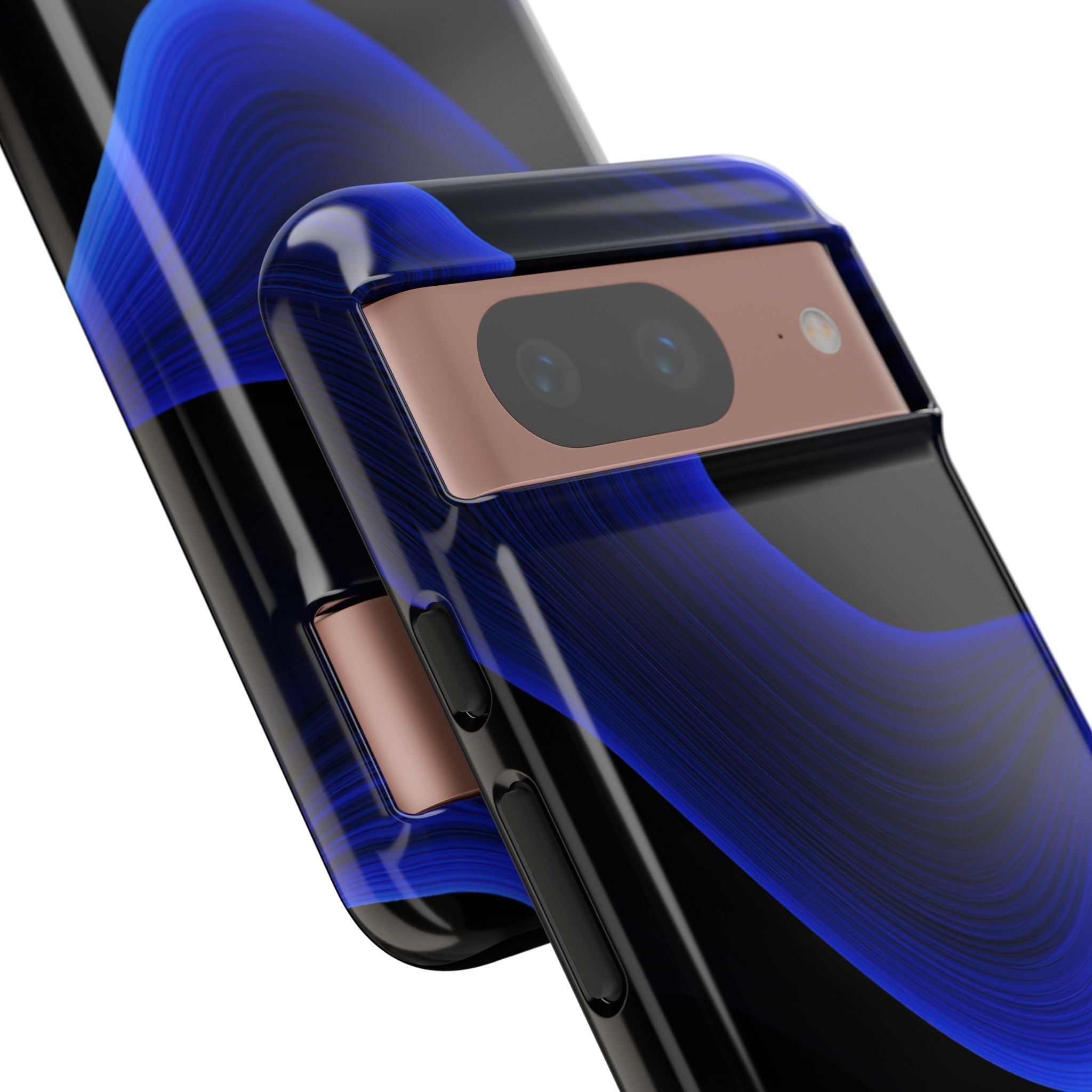 Blue Tough Phone Case for Google Pixel - Electric Cobalt Flow