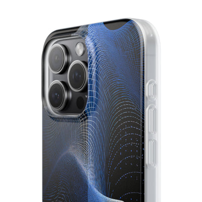 Blue Lite Phone Case for iPhone - Electric Blue Flux