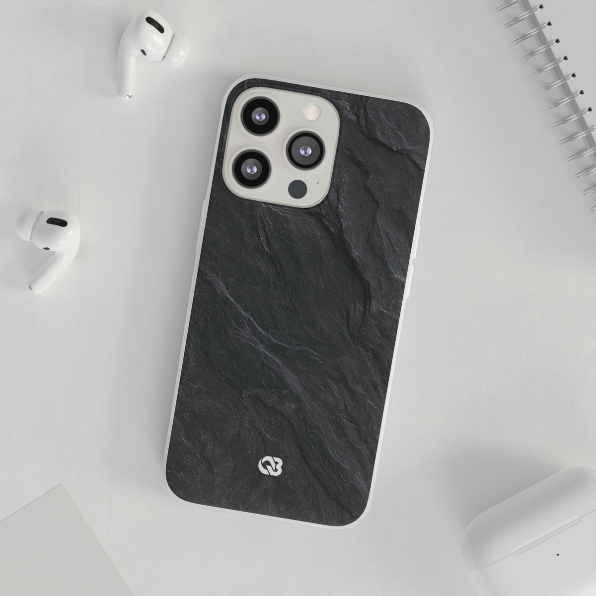 Dark Slate Strata · Lite Phone Case for iPhone ·  Black