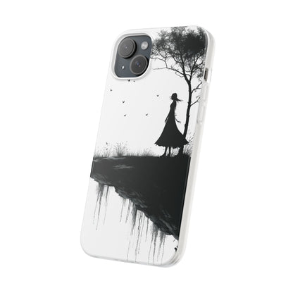 Cliffside Silhouette iPhone 15 Plus Case - Soft