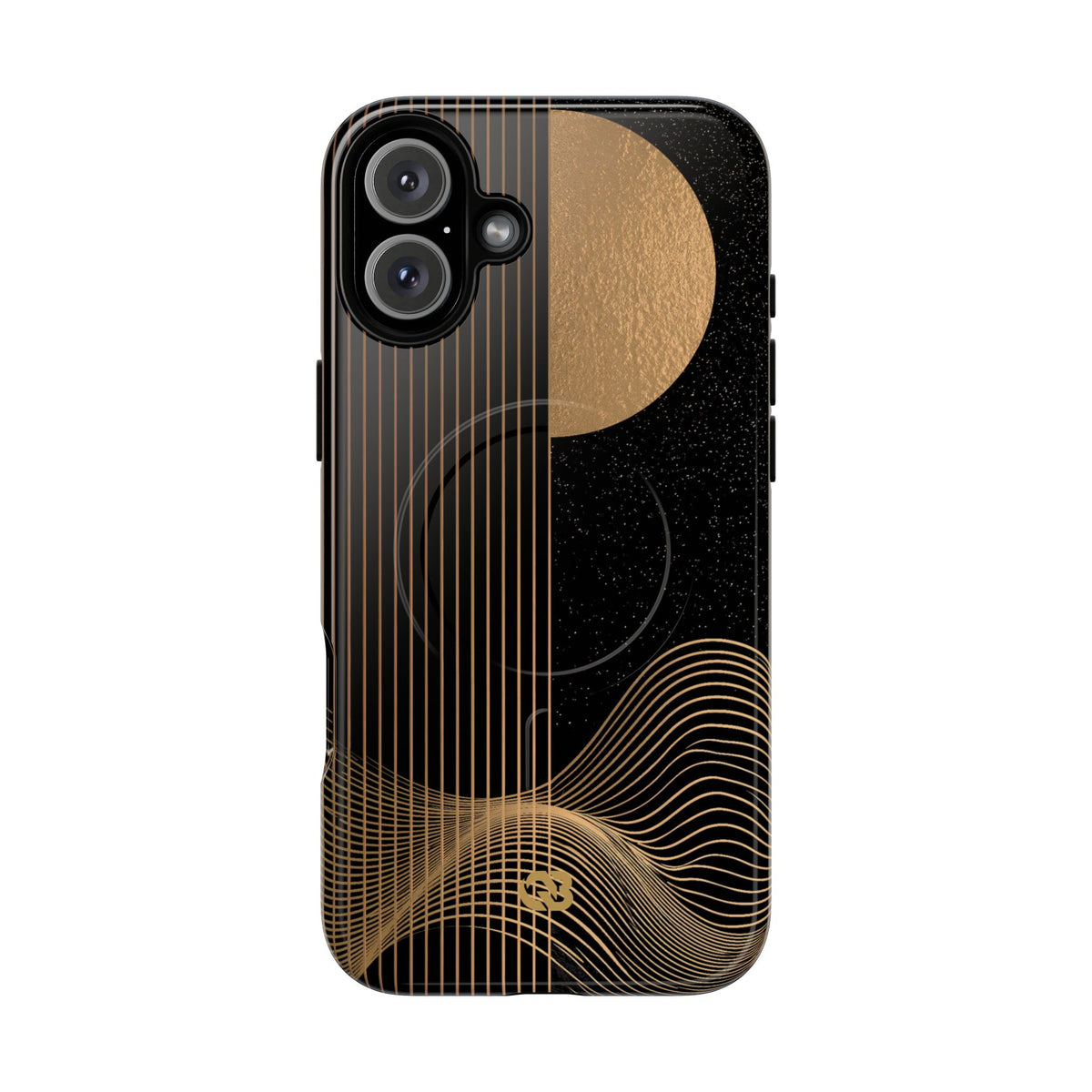 Lunar Topo Horizon · Tough 2.0 Magnetic Phone Case for iPhone · Black