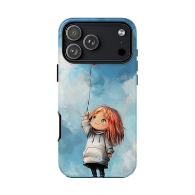Crimson Heart Sky · Tough Phone Case for iPhone
