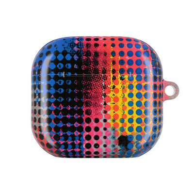 Chromatic Halftone Grid · Hard Case for AirPods & AirPods Pro · Blue