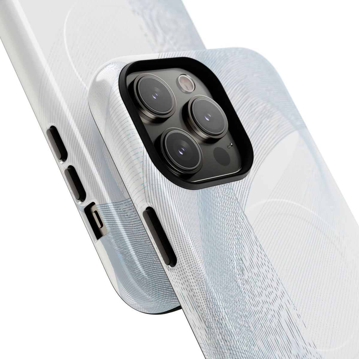 Glacial Contour Waves · Tough 2.0 Magnetic Phone Case for iPhone · White