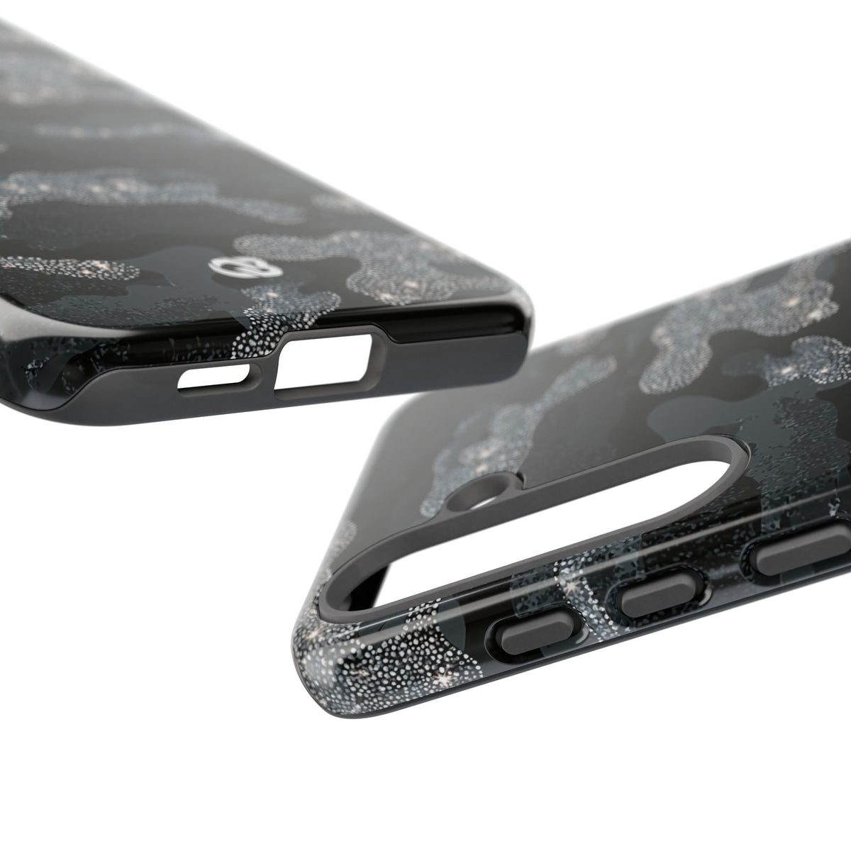 Glitter Shadow Camo · Tough Phone Case for Samsung · Black