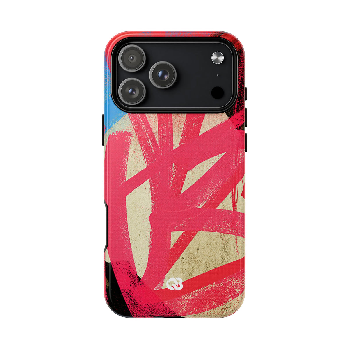 Neon Spray Tag · Tough 2.0 Magnetic Phone Case for iPhone · Pink