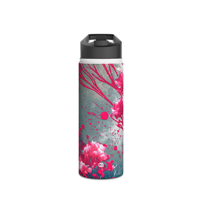 Cyber Blossom · Insulated Water Bottle · Teal