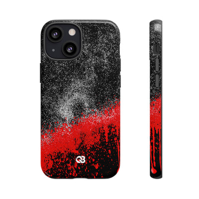 Crimson Noir Drip · Tough Phone Case for iPhone · Black