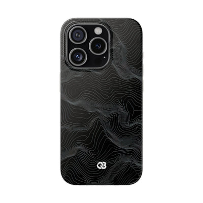 Obsidian Contour Elevation · Lite Phone Case for iPhone ·  Black