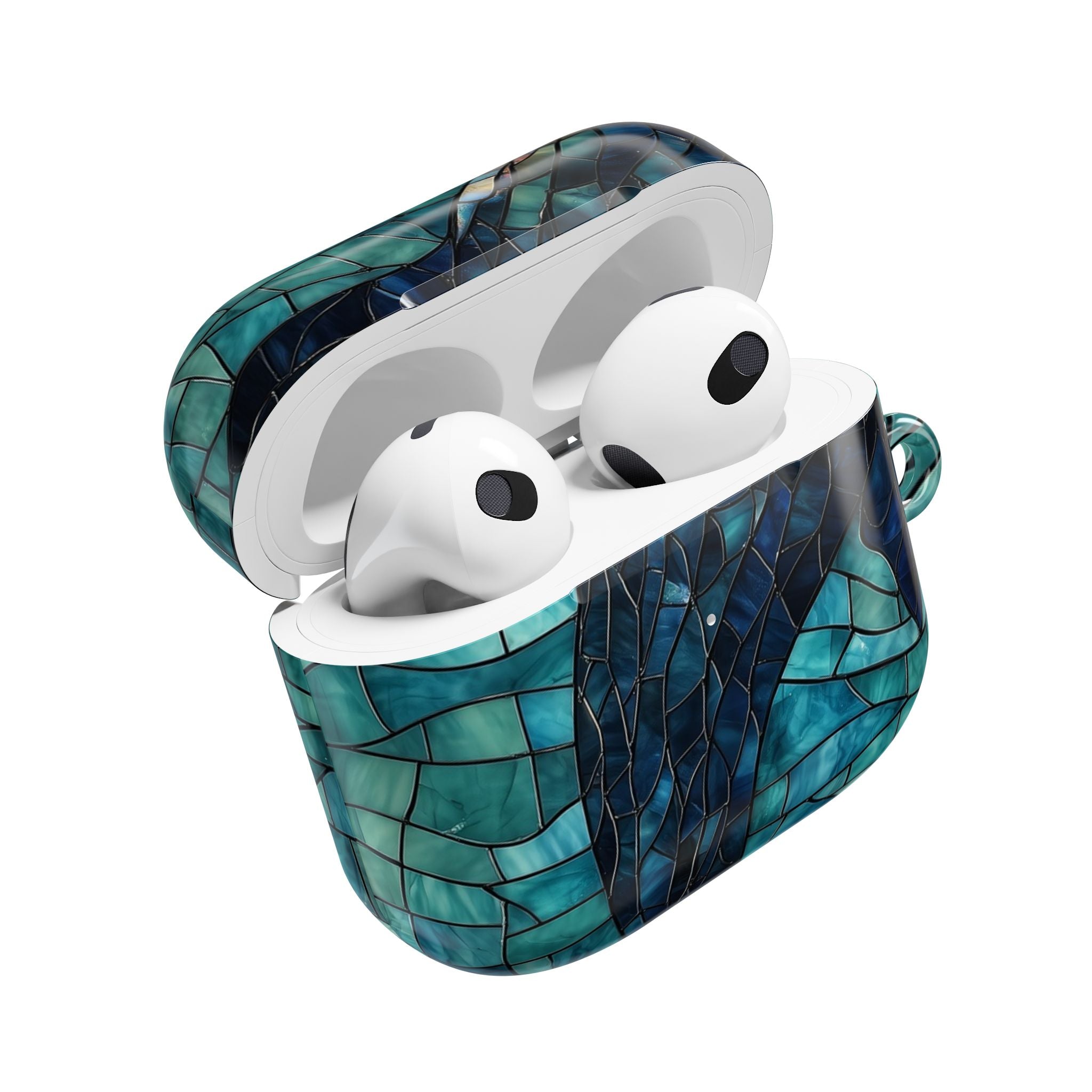 Sininen valashai mosaiikki - AirPods Case