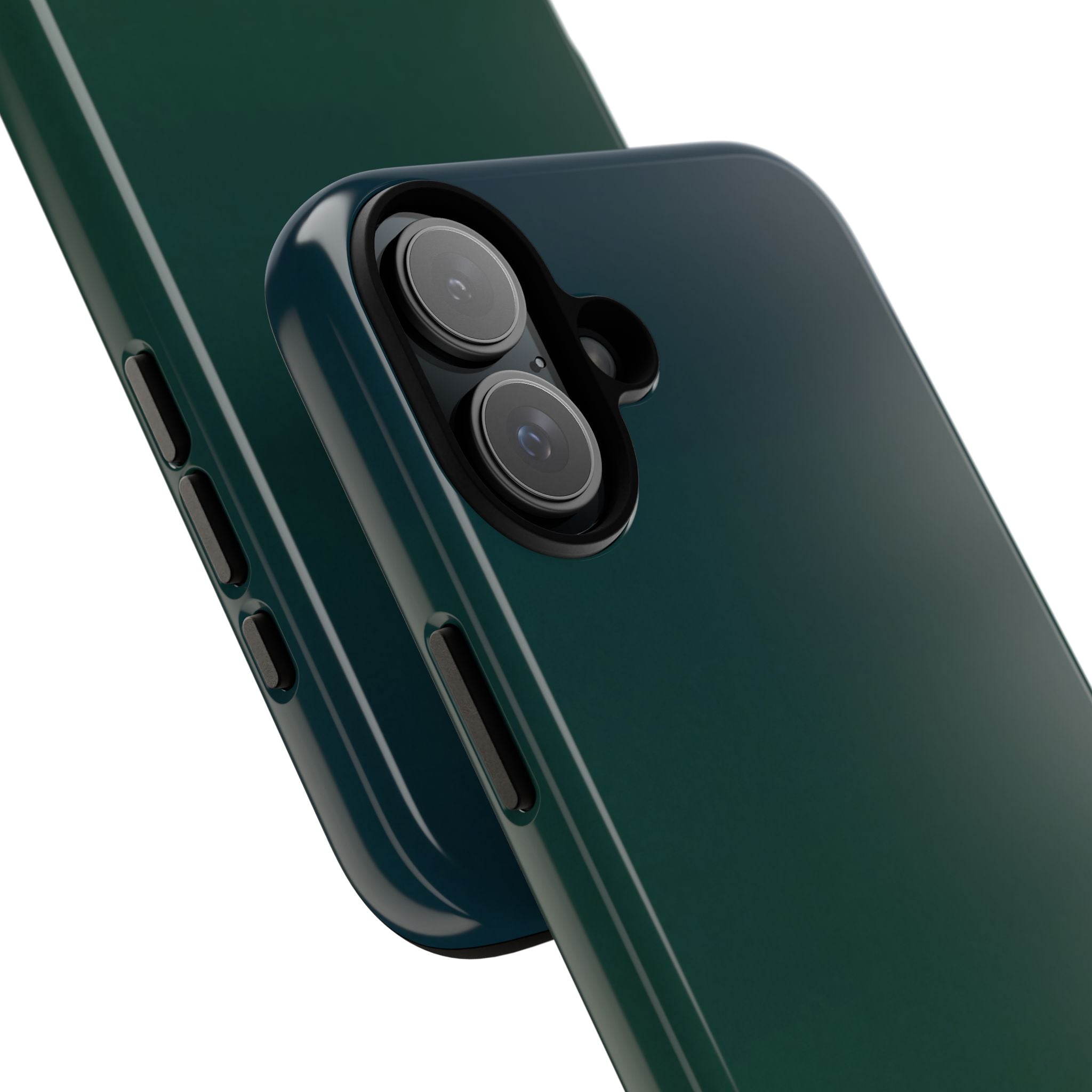 Green Tough Phone Case for iPhone - Midnight Pine Horizon