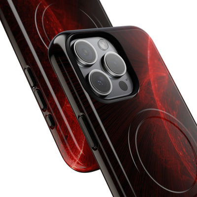 Red Tough 2.0 Magsafe Phone Case for iPhone - Solar Crimson Flare