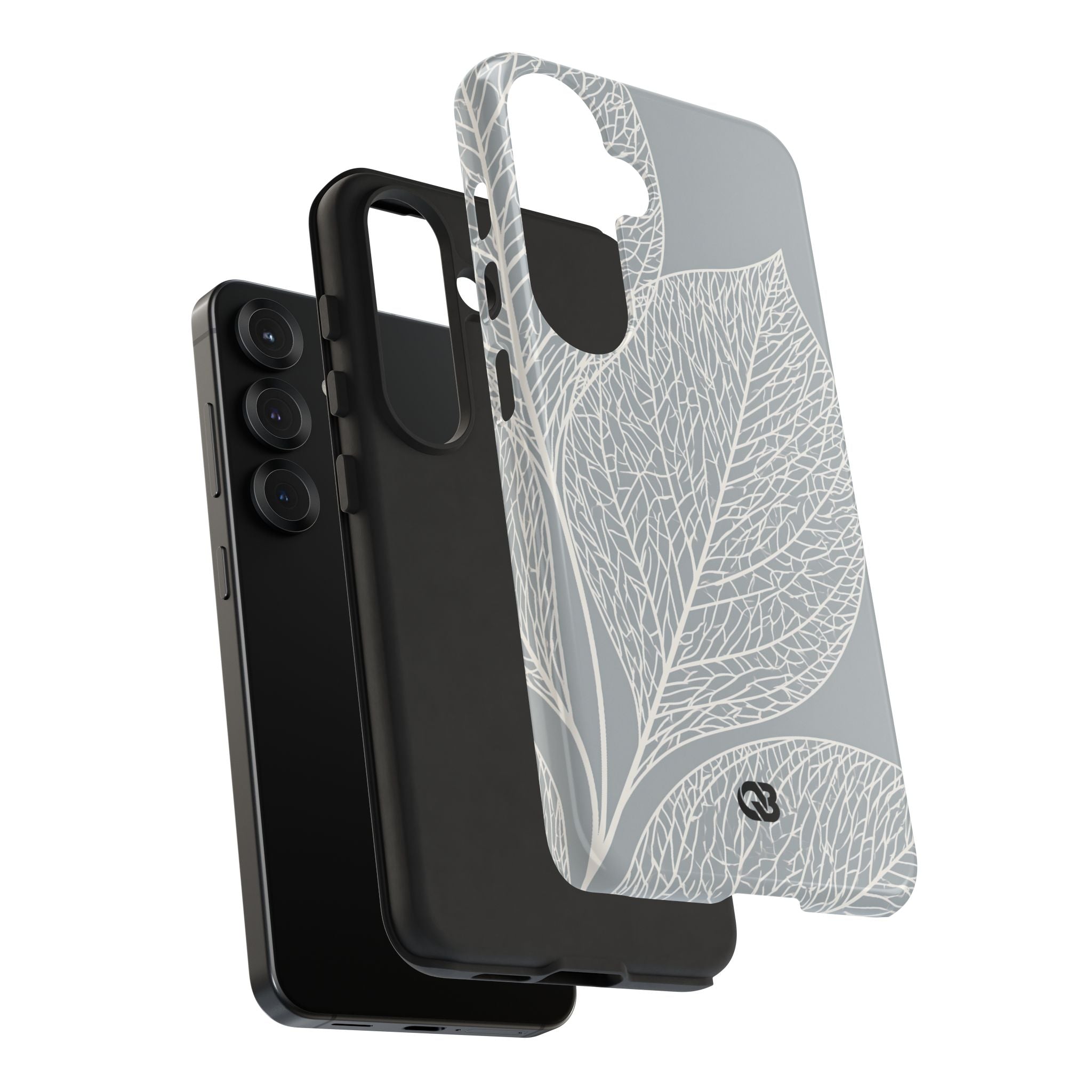 Grey Tough Phone Case for Samsung - Frosted Ash Veins