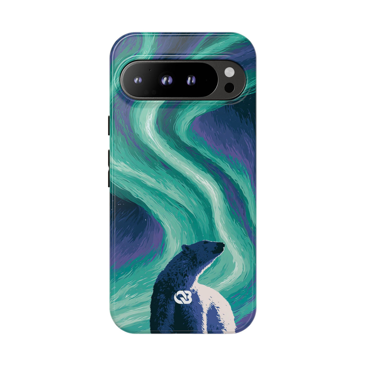 Arctic Aurora Bear · Tough Phone Case for Pixel ·  Teal