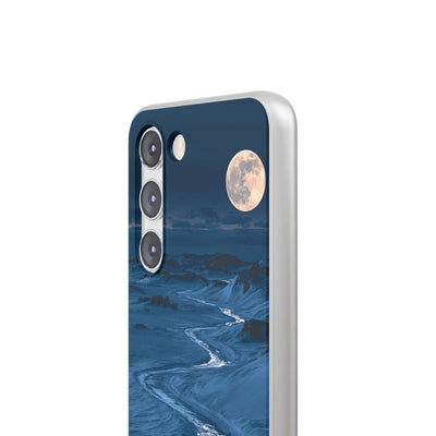 Arctic Moon Drift · Lite Phone Case for Samsung · Blue