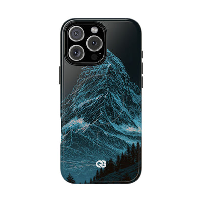 Glacial Alpine Peak · Tough 2.0 Magnetic Phone Case for iPhone · Blue