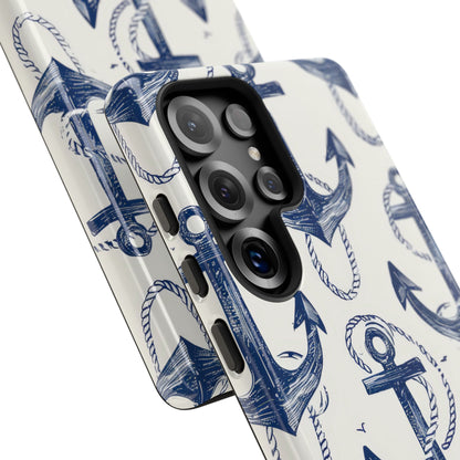 Navy Anchor Loop Samsung S25 Ultra Case - Tough