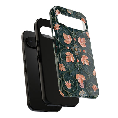 Florentine Rose Arabesque · Tough Phone Case for Pixel ·  Green