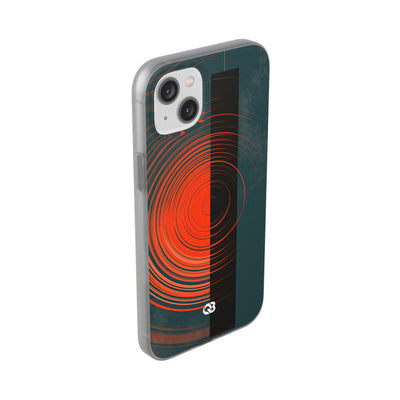 Teal Lite Phone Case for iPhone - Burnt Slate Radial