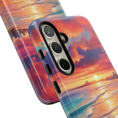 Crimson Shore Horizon · Tough Phone Case for Samsung