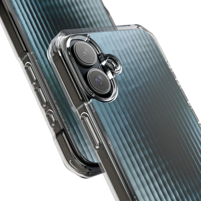 Blue Impact MagSafe Phone Case for iPhone - Glacial Reeded Glass