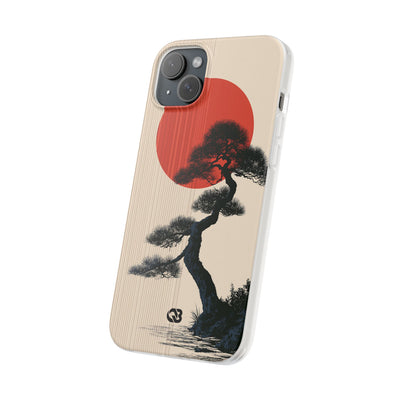 Beige Lite Phone Case for iPhone - Kyoto Crimson Pine