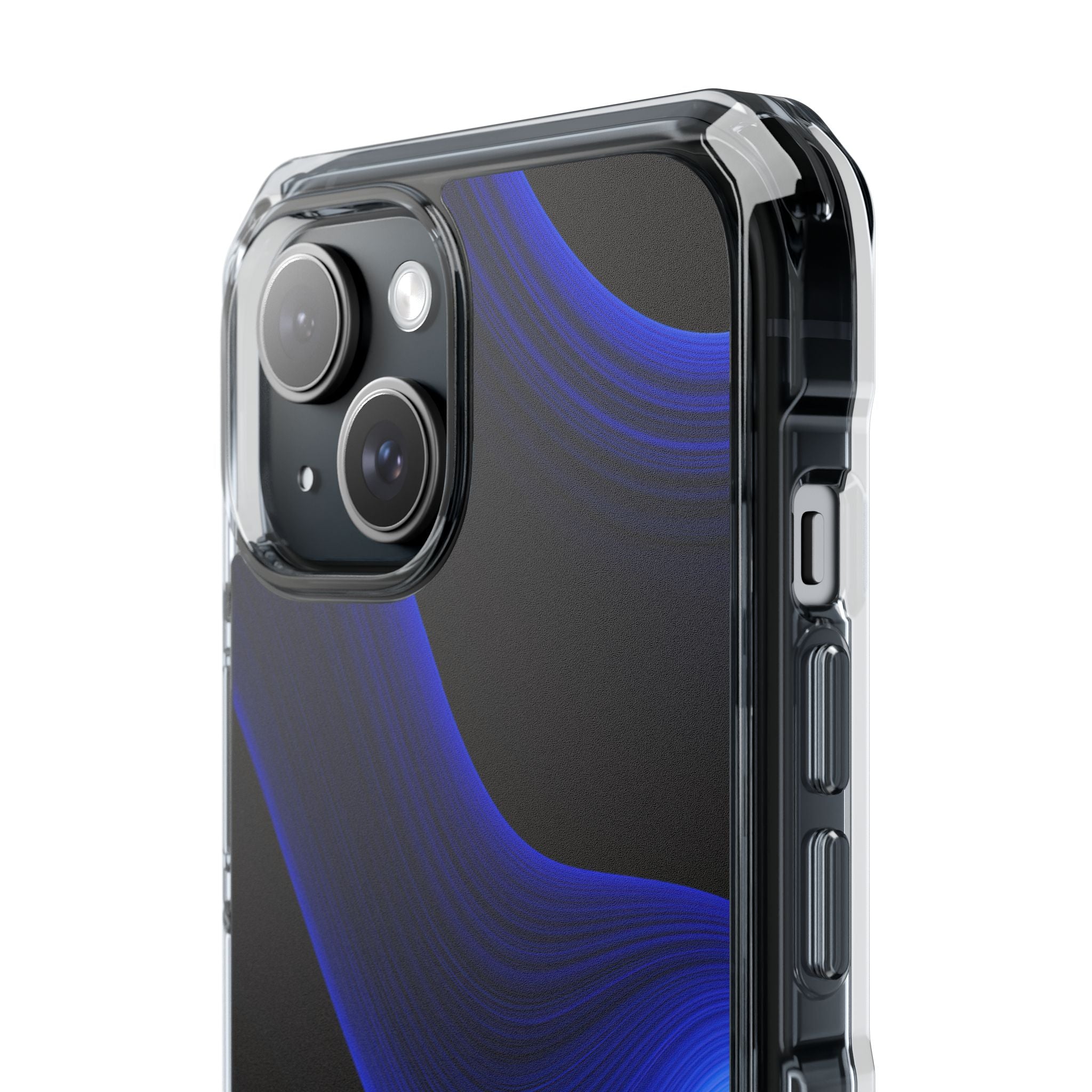 Blue Impact MagSafe Phone Case for iPhone - Electric Cobalt Flow