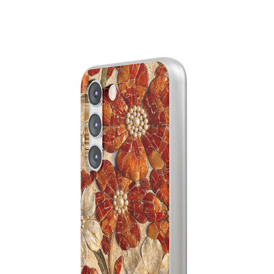 Carnelian Pearl Bloom · Lite Phone Case for Samsung · Orange