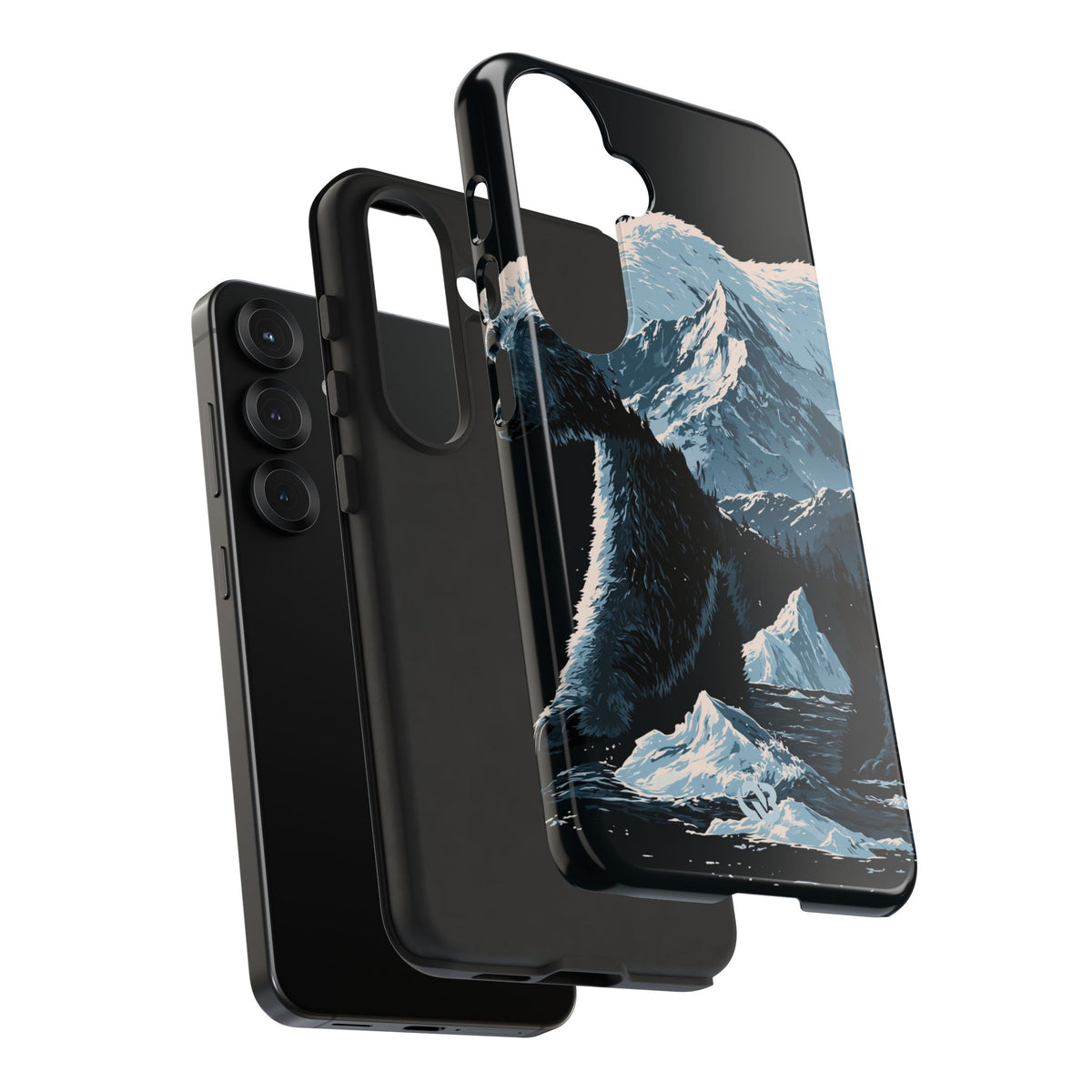 Nordic Arctic Bear · Tough Phone Case for Samsung · Black