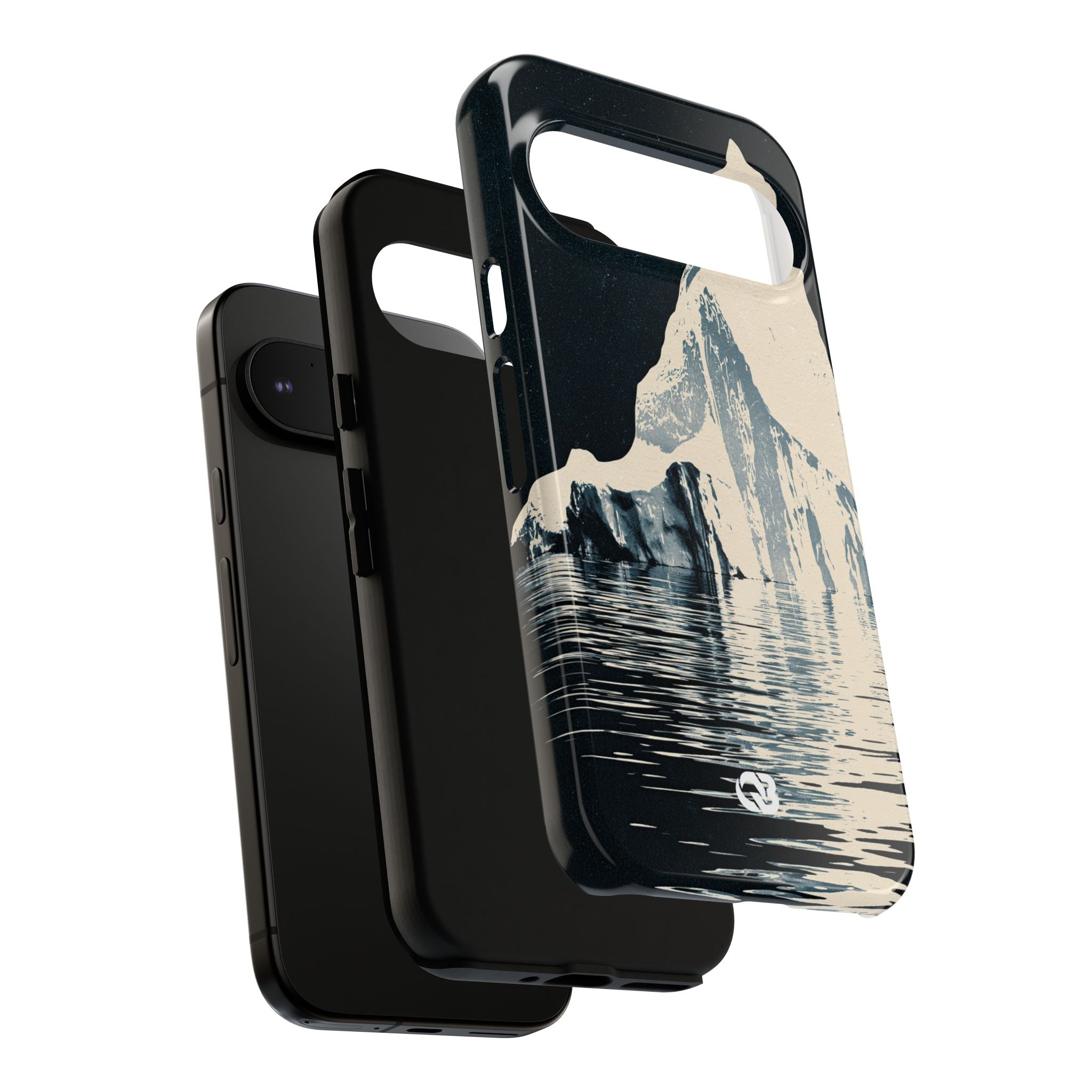 Blue Tough Phone Case for Google Pixel - Frozen Navy Monolith
