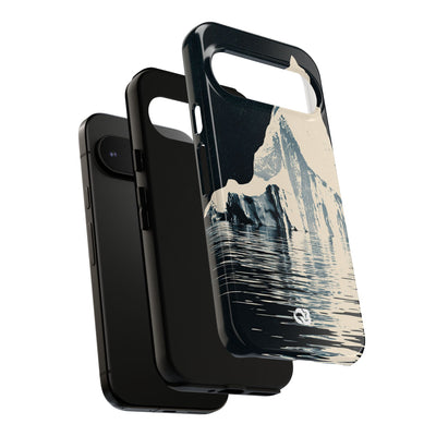 Blue Tough Phone Case for Google Pixel - Frozen Navy Monolith