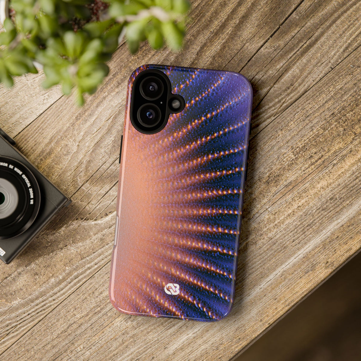 Luminous Aura Burst · Tough Phone Case for iPhone · Blue